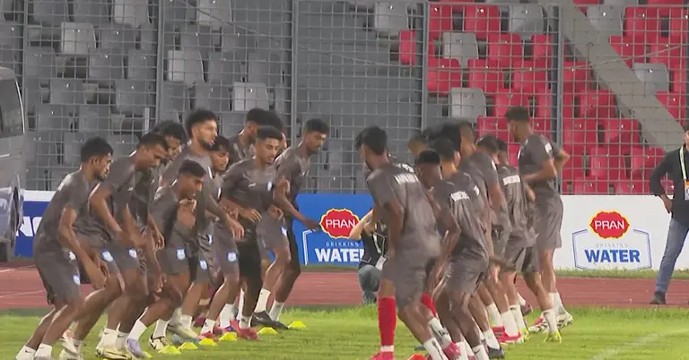 অনুশীলনে বাংলাদেশ ফুটবল দল